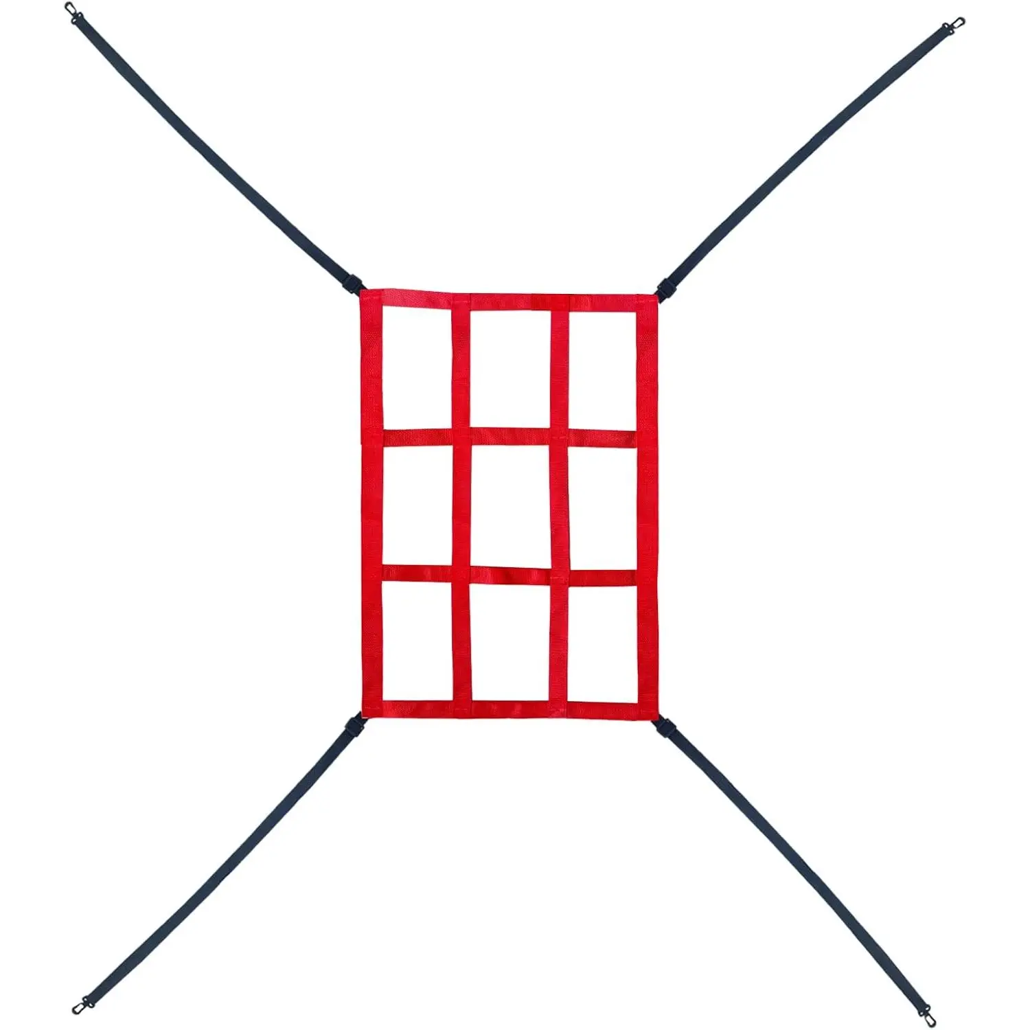 Strike Zone Pitching Target with 9 Holes, Fabric Net for Baseball & Softball Accuracy Drill, Throwing Practice Pitching Aid