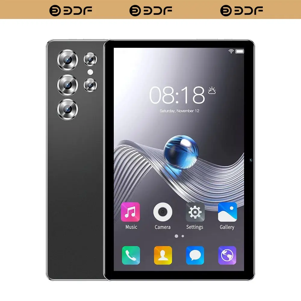 Bdf Tablet 10.1 Inches Android 13, 1920x1200 HD IPS Touchscreen, 4GB+64GB, 6000mah Battery, Office & Leisure Use