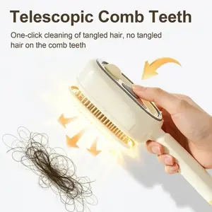 Electric Spray Cushion Massage Grooming Comb, Self-Cleaning, Anti-Tangle, Anti-Static, Volumizing, Essential Oil Mist, Hair Care Gift