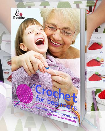 Crochet Kits for Beginners with Yarn, Learn to Crochet Set Included Crochet Hooks Supplies DIY Tools,Crocheting Kit for Adults Kids with Portable Green Leaves Bag