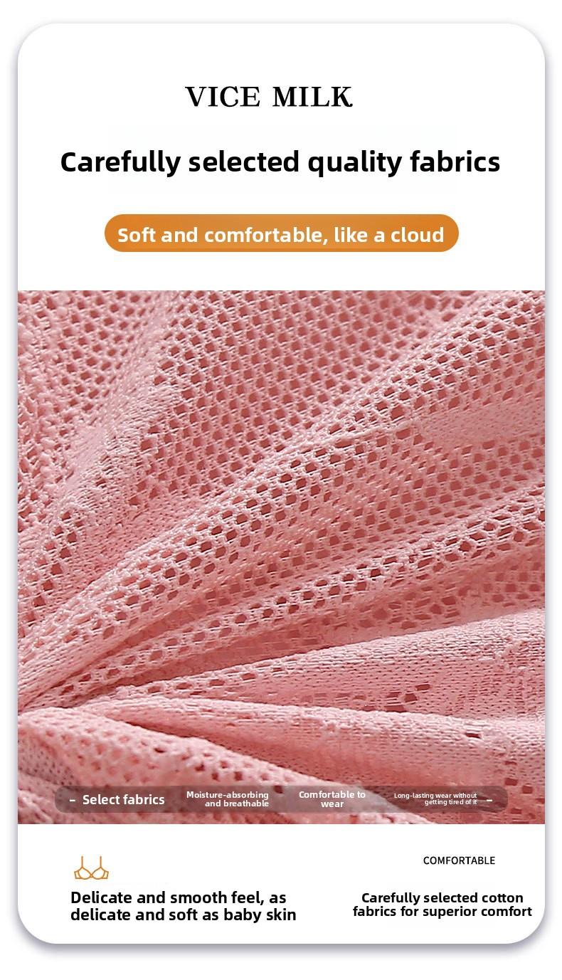 5 PCS/ 3PCS Elegant Lace Non-Wired Bra for Women Comfortable Push-Up Bralette Everyday Underwear Lift Support Breathable Lingerie T-Shirt Mother Fashion -RR