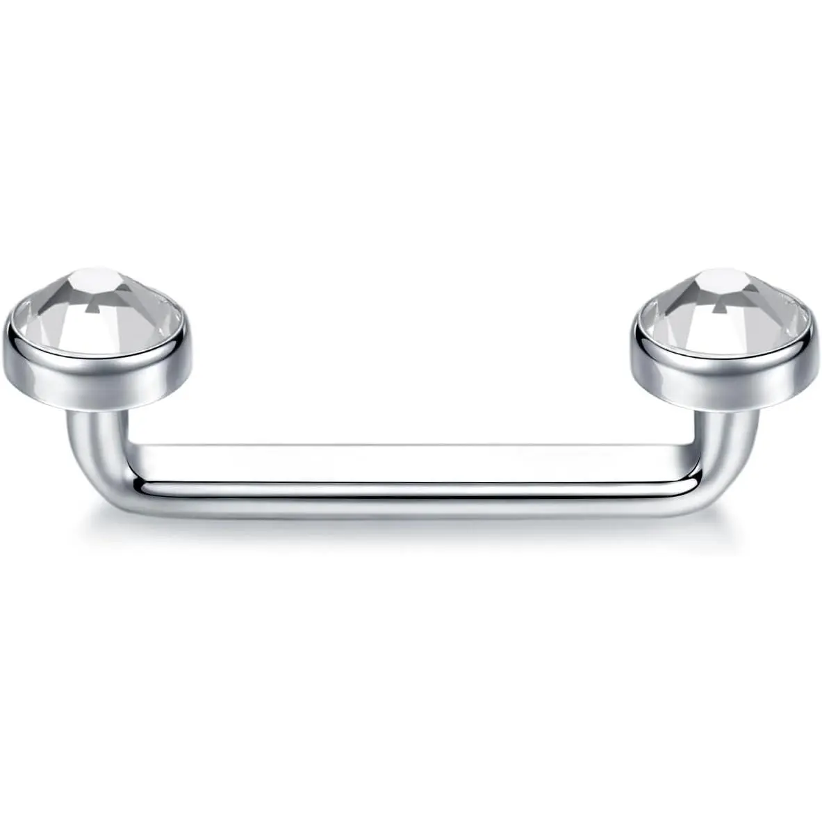 Titanium Surface Tragus   Staple Bar   Dermal  Surface   14G 10mm 12mm 14mm 16mm 18mm 20mm