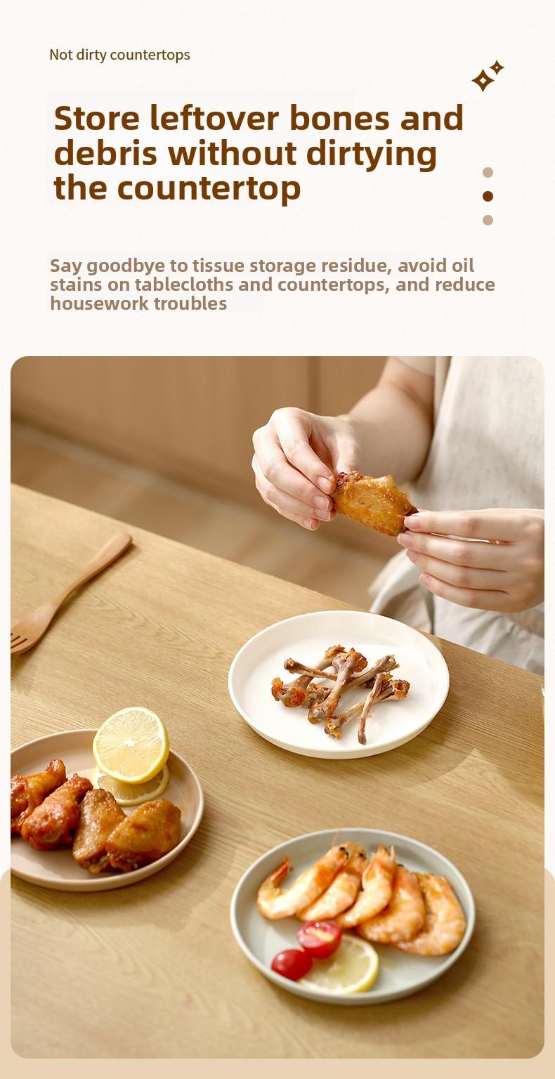 FaSoLa Japanese-style bone dish for home use, a waste dish for bones, plastic snack tray