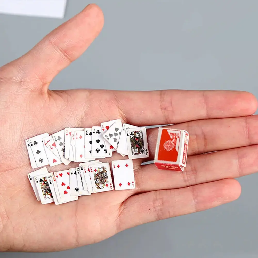 2 Sets Mini Poker Deck, Compact and Fun, Ideal for Travel and Outdoor Leisure Activities, Perfect for Game Nights,54 Cards /Set Travel Card Games