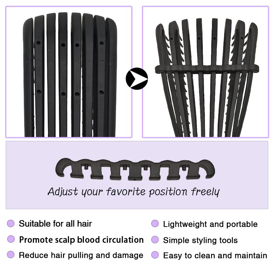 8-Claw Hair Comb for Volumizing, Soft Massage Brush, Scalp Massager, Detangling Comb for Curly Hair, Detangling Hairbrush, 1 Piece, Finishing Comb