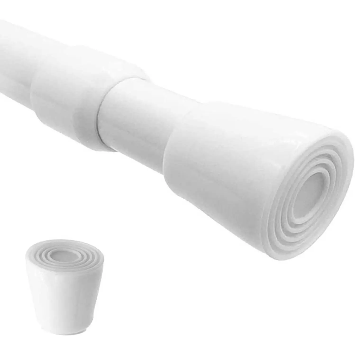 Spring Tension Curtain Rods 28-43in Spring Load Adjustable Expandables Heavy Duty Steel Small Short Tension Curtain Rod for Windows,Kitchen,Doorway,Bathroom,Cupboard Bars