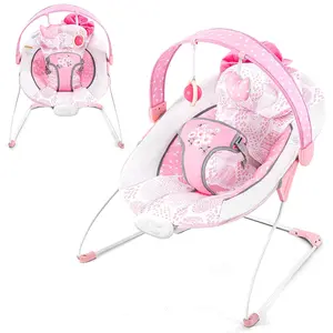 Baby Bouncer, Portable Infant Bouncer, Adjustable and Foldable, Baby Bouncer Seat for Baby 0-6 Months 6-20 lbs Indoor & Outdoor Use