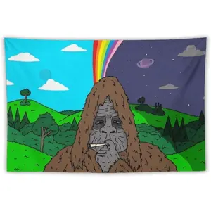 The Big Lez Show Tapestry Sassy The Sasquatch # 2 Banner Posters Wall Art For Bedroom, College Dorm, And Home Decor - Decorative Hanging Flag Poster
