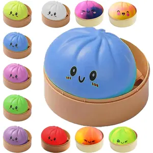 Dumplings Squishy Stress Balls Fidget Sensory Toy Mystery Dumplings Squishy Soft Squeeze Decompression Dough for Adults
