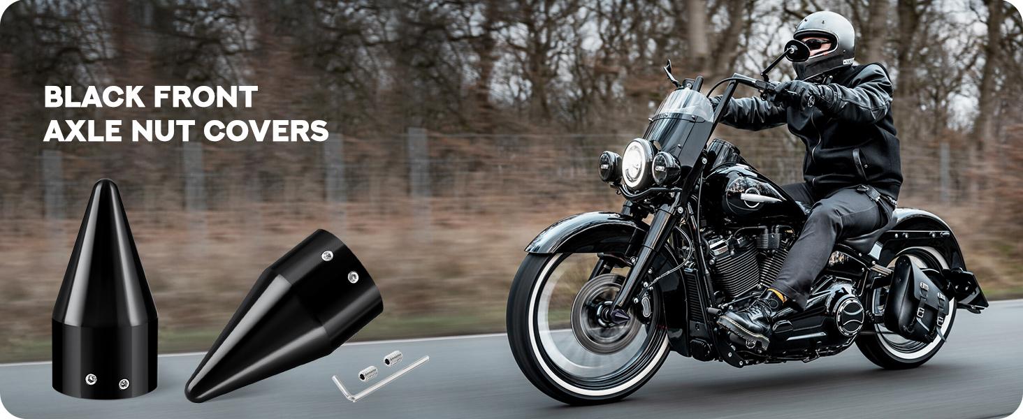 3.6inch Front Axle Nut Covers Fit for Harley, Black Axle Nut Caps Compatible for Harley Davidson Touring Dyna Sportster Trike Softail Street Glide Road King Road Glide Electra Glide 2002-2023 3.6inch Front Axle Nut Covers Fit for Harley, Black Axle Nut Caps Compatible for Harley Davidson Touring Dyna Sportster Trike Softail Street Glide Road King Road Glide Electra Glide 2002-2023