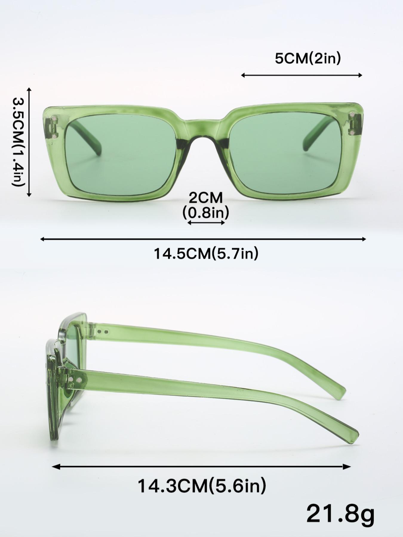 Unisex Vintage Square Frame Sunglasses, Classic Shades, Plastic Sunglasses, 3 Pairs Trendy Casual Glasses Sunglasses for Everyday Use, Modern Fashionable Versatile Accessories for Driving & Travel Use, Travel Accessories