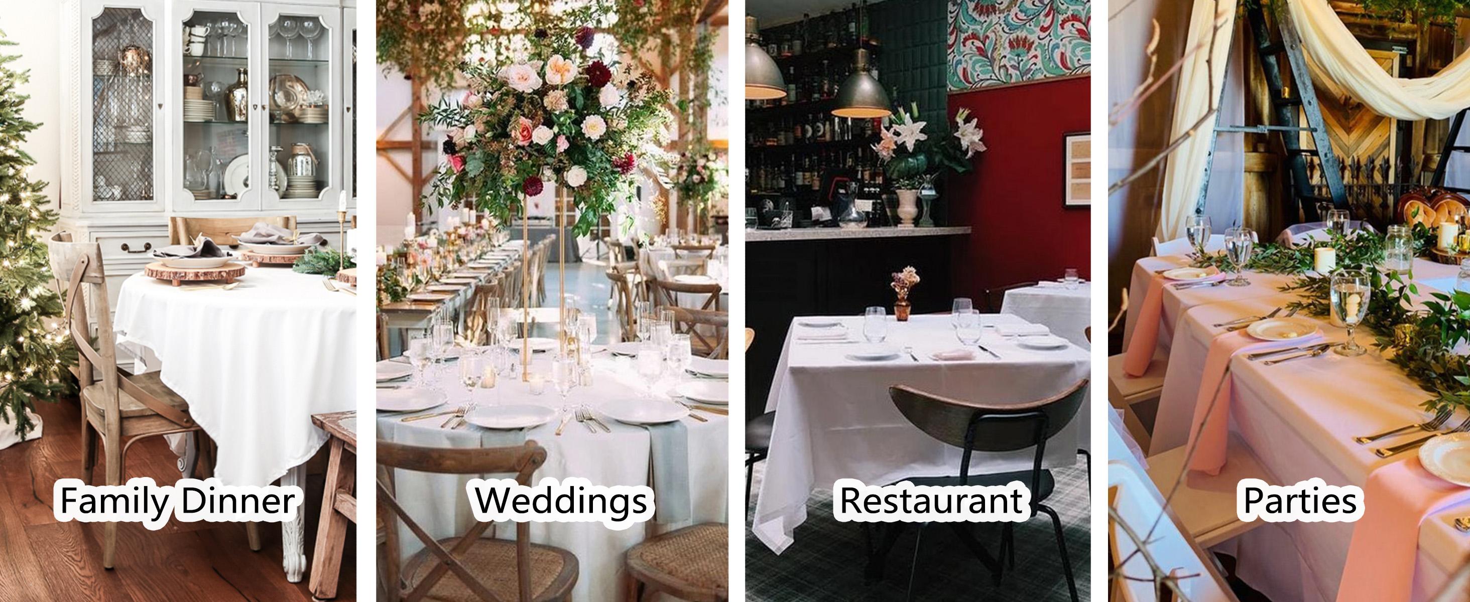 Brown Rectangle Tablecloth Wrinkle Free Waterproof Polyester Table Cloths Spillproof Heavy Duty and Washable Table Cover for Party, Banquet, Indoor and Outdoor-Square/Rectangular