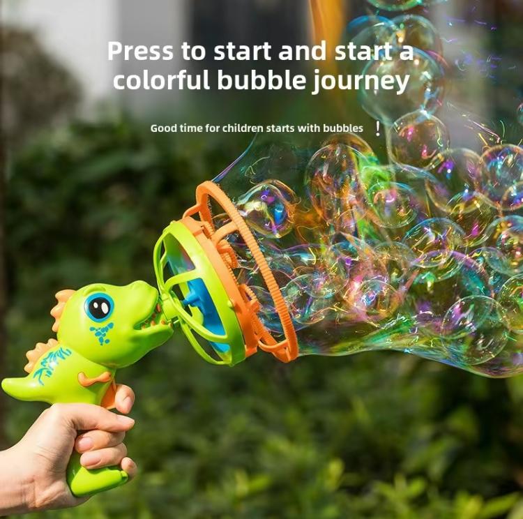Dinosaur Bubble Machine ,Bubble Machine,Model Blowing Big Bubble ,Fully Automatic Handheld Electric Bubble Machine,Outdoor Parent-Child Toys,Suitable for children aged 3 years and above Rubber