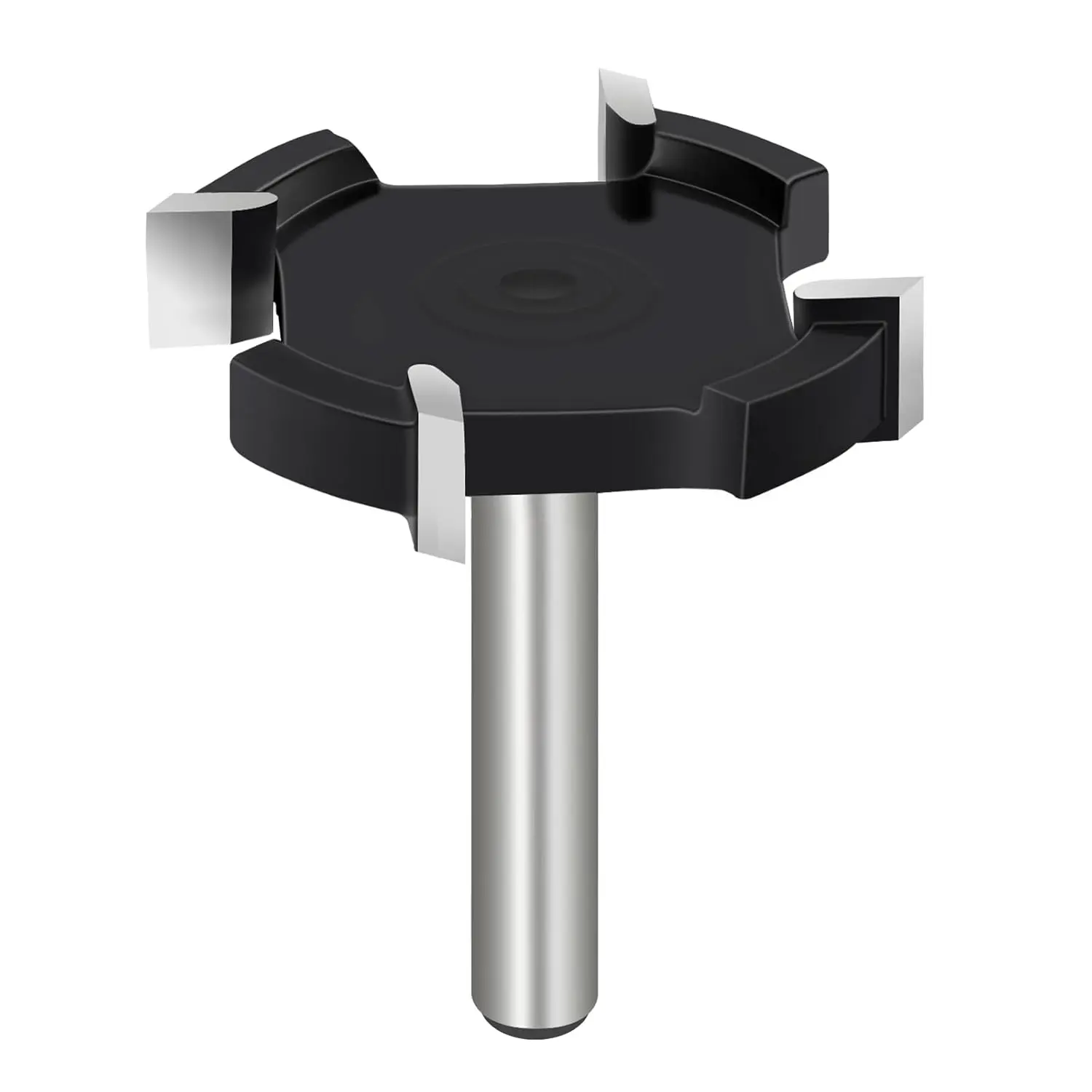 Slab Flattening Router Bits 1/4 Inch Shank, CNC Spoilboard Surfacing Router Bit 4  Carbide,  Surface Planing Router Bit Woodworking Tool 1-1/2 Inch  Diameter