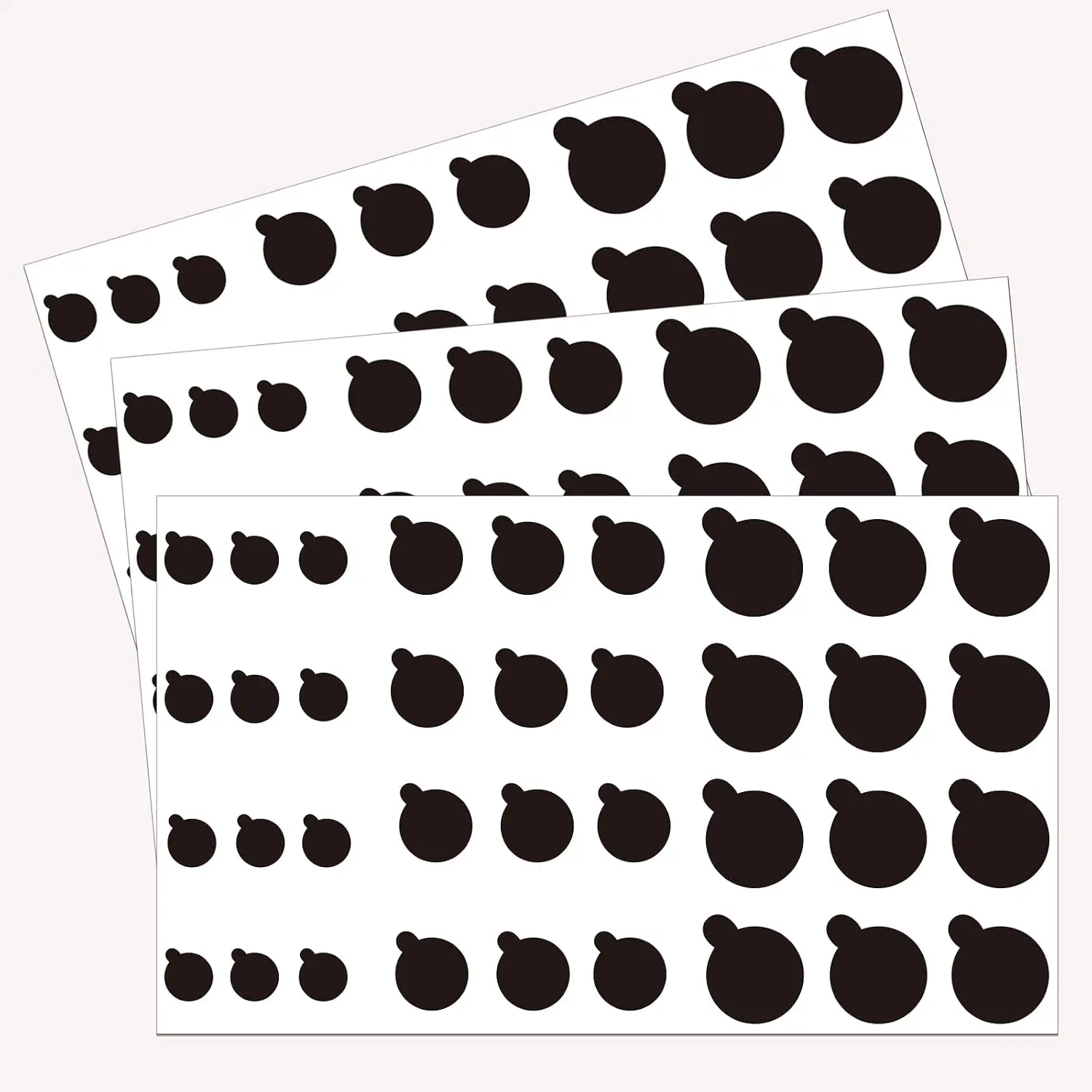 108 count Camera Cover Stickers | Black Webcam Cover Vinyl Stickers, Camera Covers for ,Cell Phone,Laptops,Electronics(Multiple Sizes)