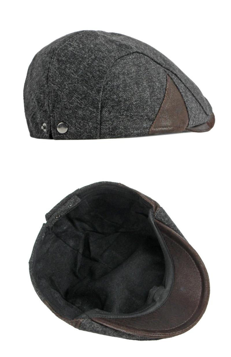 HT3963 Berets 2023 New Beret Cap Men Women Autumn Winter Hat Male Female   Flat Cap Vintage Artist Painter Beret Hat