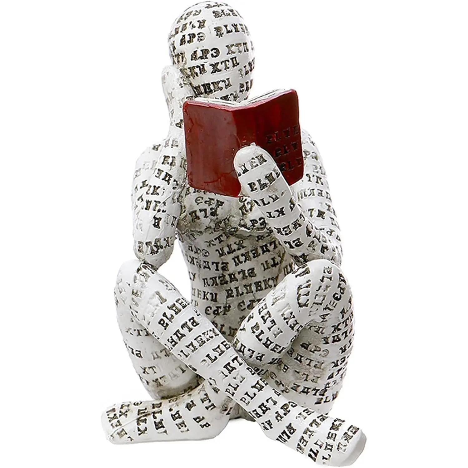 Women's Resin Thinker Pulp Abstract Art Human Figure Sculpture, Home Decor for Living Room Office Shelf, Ideal Gift for Friend