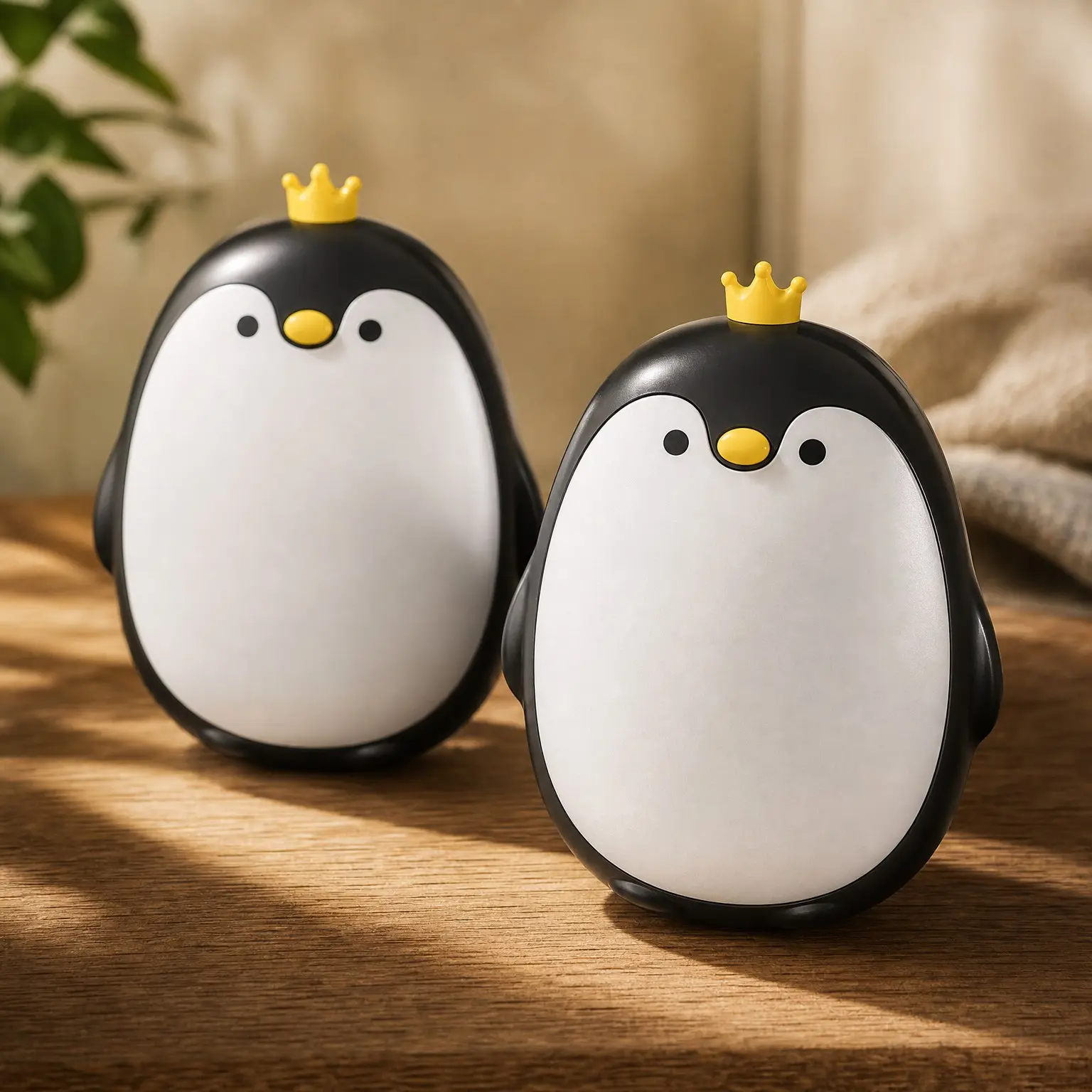 Magnetic Hand Warmers Rechargeable 2 Pack, Pocket Penguin Design | 3 Heat Levels, Reusable Portable Electric Heater for Travel Camping Hunting Golf, Cute Stocking Stuffers Gifts for Women Men