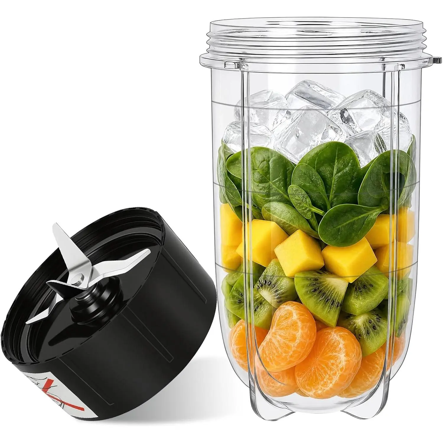 Replacement Cross Blade + 16oz Cup Set for Magic Bullet, Replacement Parts compatible with 250 W Magic Bullet MB1001 Blender