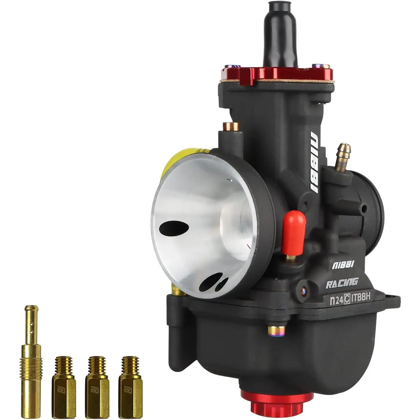 NIBBI PWK24 28 Carburetor 24 28mm with Carb Jets for Dirt Bike Mini Bike Pit Bike GY6 ATV