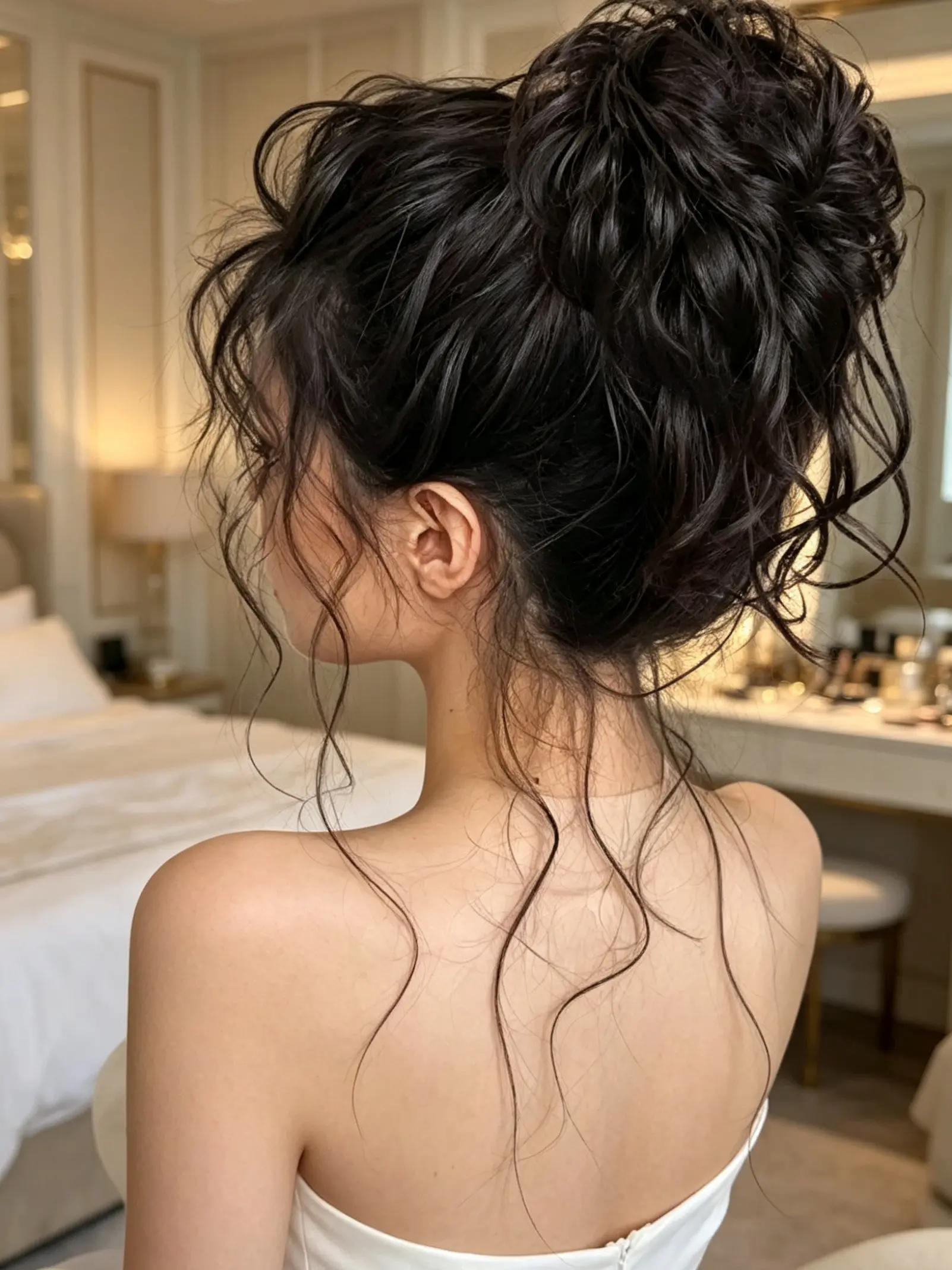 New Synthetic Chignon Messy Hair Bun Claw Clip, Wavy Curly Bun Ponytail Extensions, Scrunchie Hairpieces for Women, All Seasons