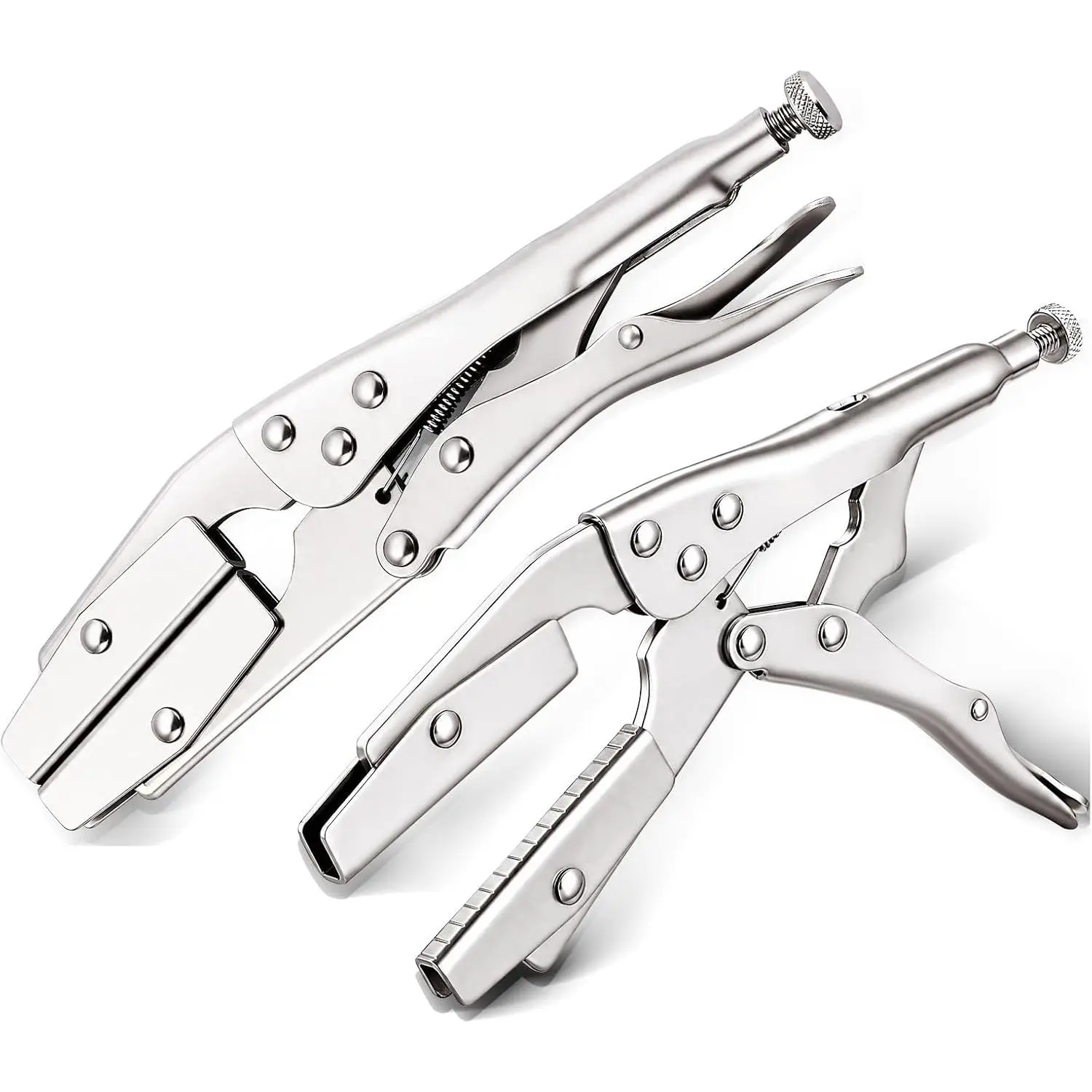 10 Inch Hose Pinch Off Pliers Set, Adjustable Hose Clamp, Heavy duty Radiator Hose Clamp, Parallel Automotive Clamp Hose Pliers for  Line, Coolant, Vacuum Lines, 2 Pack