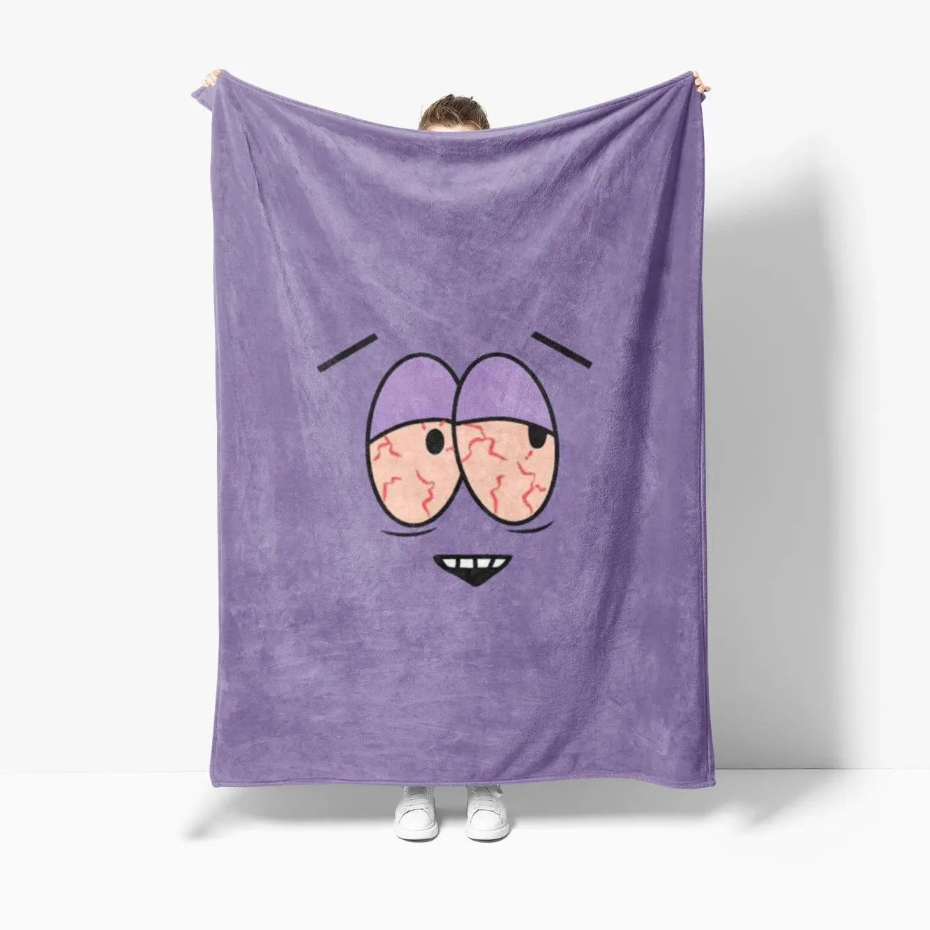 Towelie Comedy Character Flannel Blanket - All Seasons Skin-Friendly Soft Flannel Throw, Multi-Purpose for Sofa, Bed, Ideal Indoor-Outdoor Gift