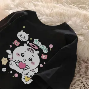 Chiikawa Cotton Y2k Short-Sleeved T-Shirt Girls Summer 2025 New Loose Women's And Men's Tops Clothes