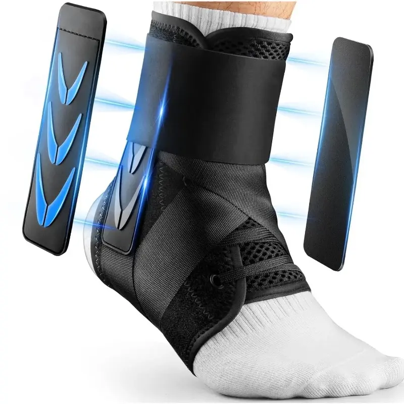 Ankle Brace for Basketball, Sports Compression Ankle Support Sleeve, Adjustable Strap for Injury Recovery Fitness Protection