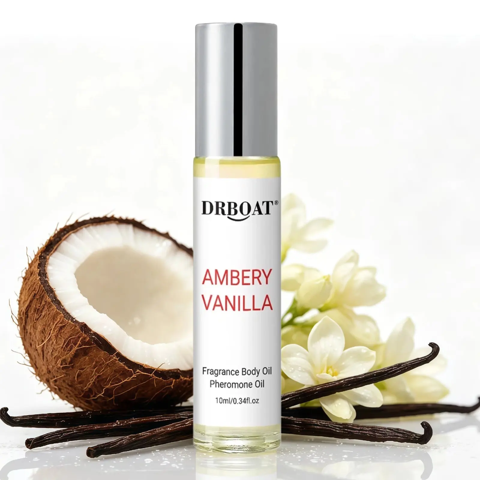 10ML Ambery Vanilla Pheromone Oil - Ambery Saffron Roll-On Perfume, Fragrance Oil, Eau De Toilette, Travel Size, Daily Use, Dates, Fine Fragrance Oil