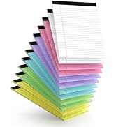 3pcs Legal Pads 8.5 x 11, Notepads 8.5 x 11 College Ruled Notebook, Writing Pads of Paper,Yellow Note Pads, Memo Pad Papers Perforate Legal Notepads Narrow Ruled Line,30 Sheets/Pack
