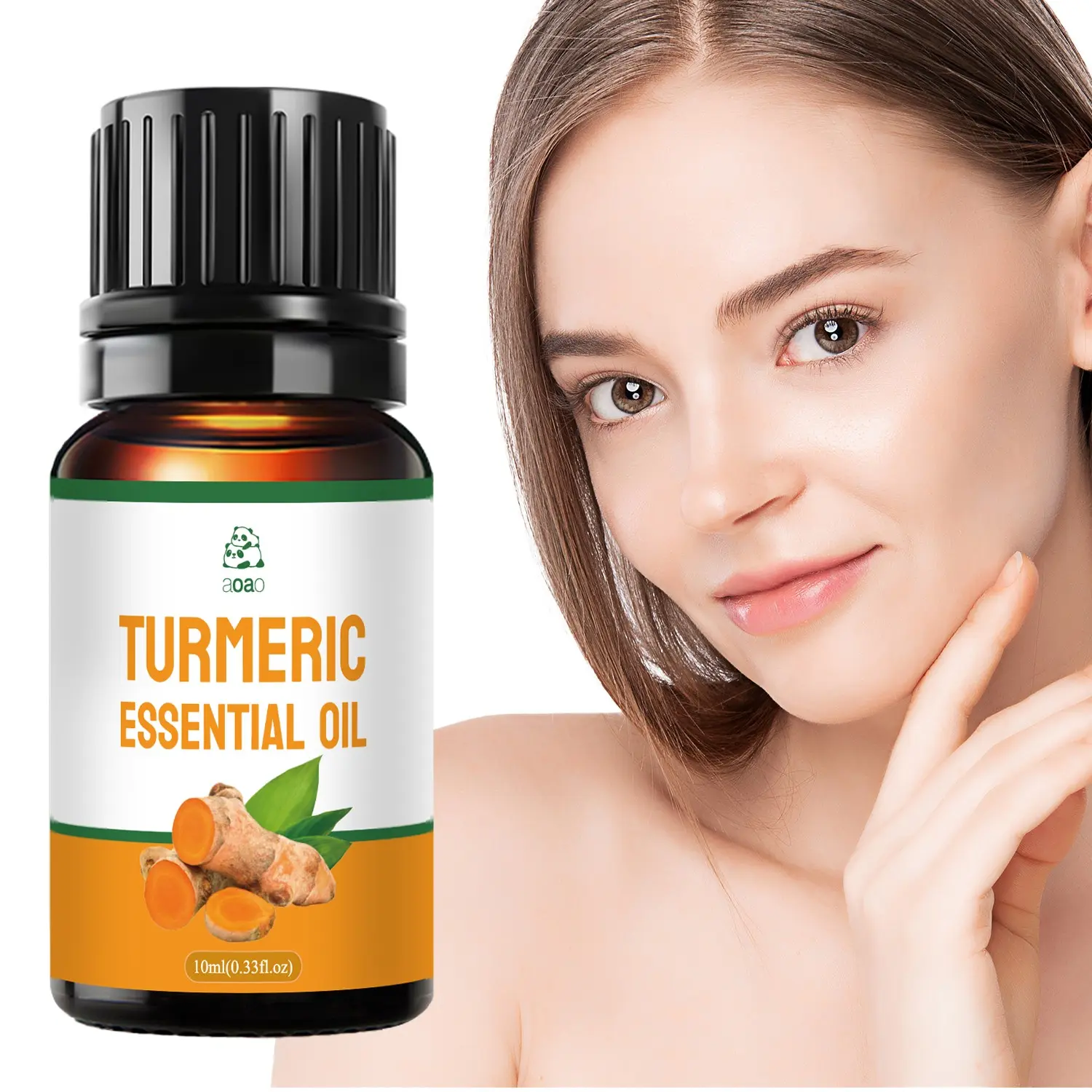 Turmeric Essential Oil for Face, Body, Hair, Multi-Use Oil, Ideal for Massage, Bath, Dry Skin, Scalp, Nails, Moisturizing Balm 10ML