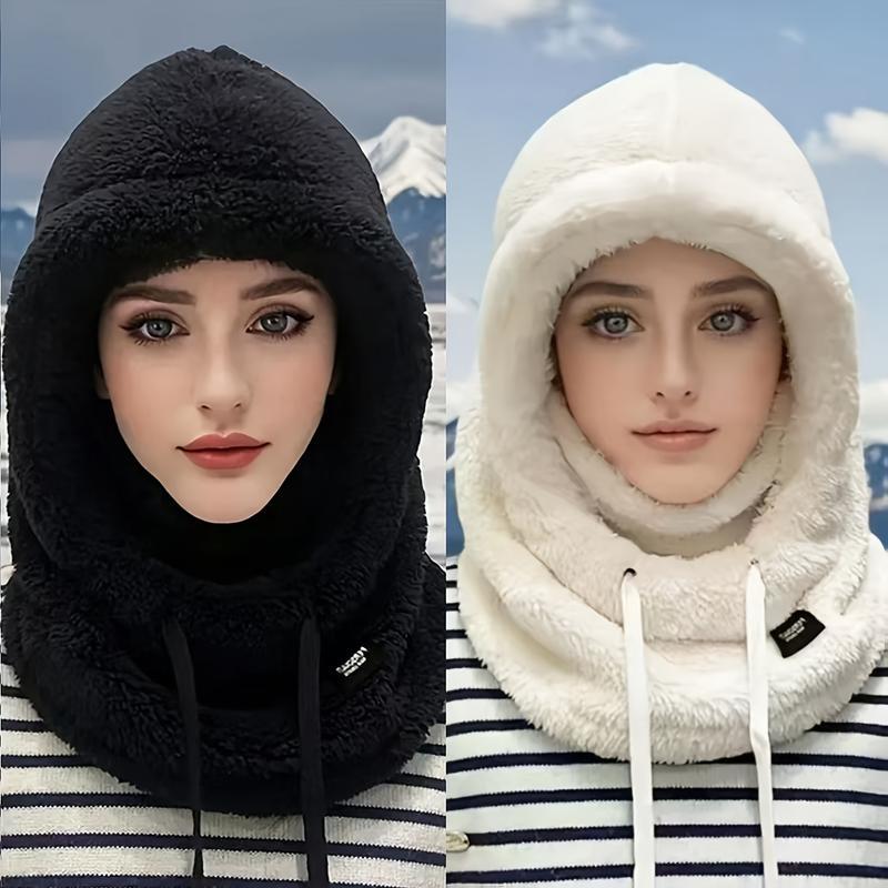 2PCS Plush Fleece Balaclava Hood Soft & Warm Windproof Face Mask & Neck Warmer Lightweight & Stretch Fit for Cycling, Skiing & Outdoor Sports (Navy Blue & Beige) 2PCS Plush Fleece Balaclava Hood Soft & Warm Windproof Face Mask & Neck Warmer Lightweight & Stretch Fit for Cycling, Skiing & Outdoor Sports (Navy Blue & Beige)