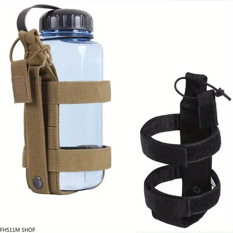 Unisex Premium Crossbody Water Bottle Pouch - Hands-Free Adjustable Universal Fit Bottle Holder for Hiking, Camping, Outdoor Enthusiasts, Durable WaterTok Gorpcore Summer Sports & Outdoor Hydration Accessory, Hands-Free Use, One-Size