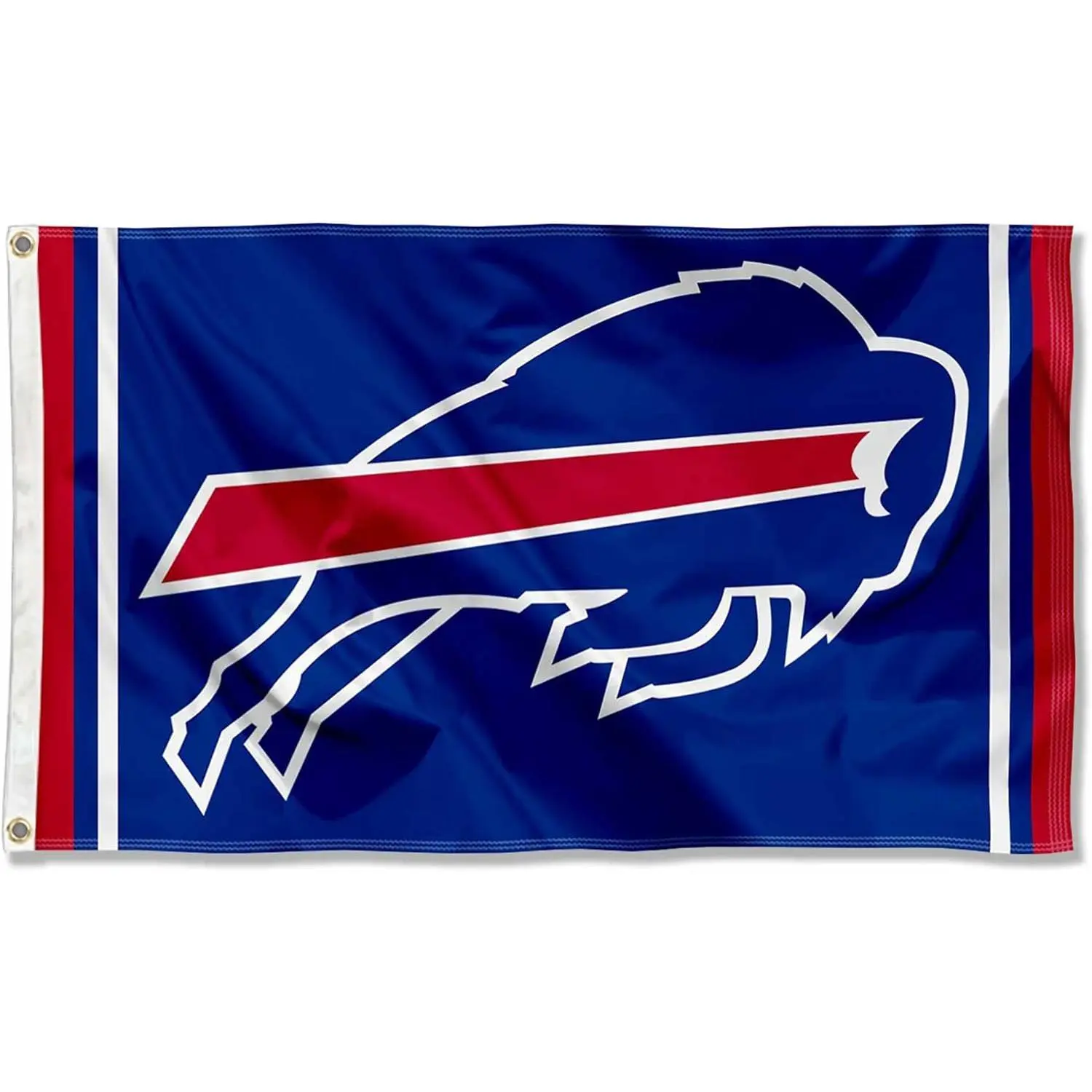 Buffalo Bills 3x5 Ft Sports Team Flag, 100% Polyester Lightweight Banner with Brass Grommets, Indoor-Outdoor Decoration for Home Yard Game Day