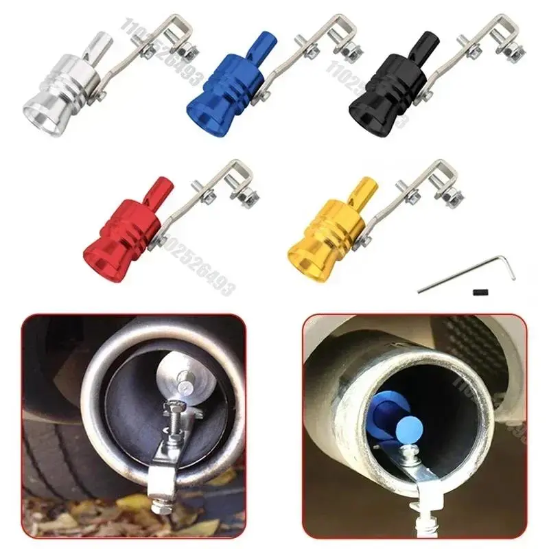 1pcs Exhaust Pipe Roar Maker Turbo Sound Whistle Simulator Muffler For Motor Car Exhaust Modification Replacement