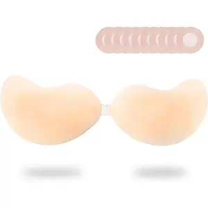 Sticky Bra Ultra Thin Silicone Push Up Strapless Backless Bras for Women