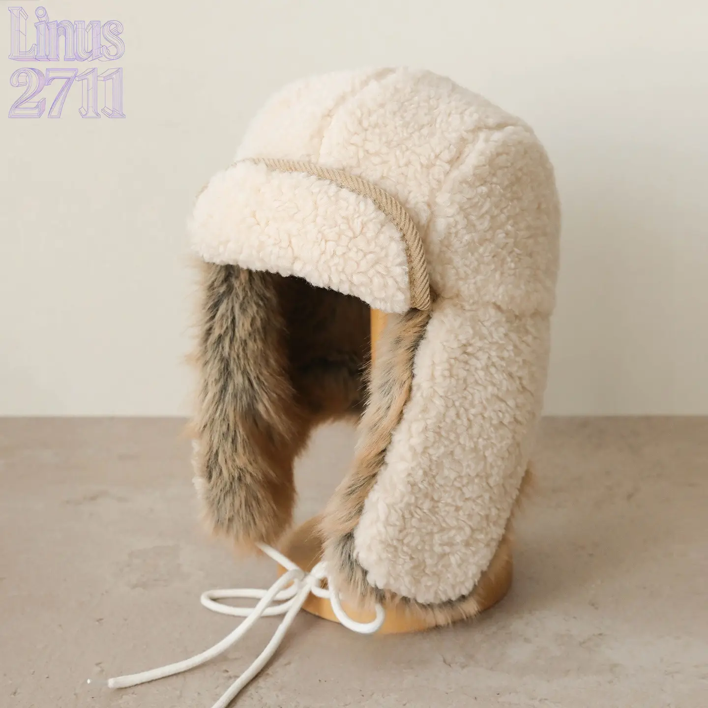 Retro Sherpa Trapper Bomber Hat Faux Fur Lined Ear Flap Winter Warm Aviator Hat Windproof Cold Weather Outdoor Hat
