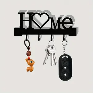 1-Pack Fashion Metal Key Holder Hook, Decorative Key Rack for Entryway, Living Room & Office, Stylish Steel Hook for Keys, Accessories & Home Storage