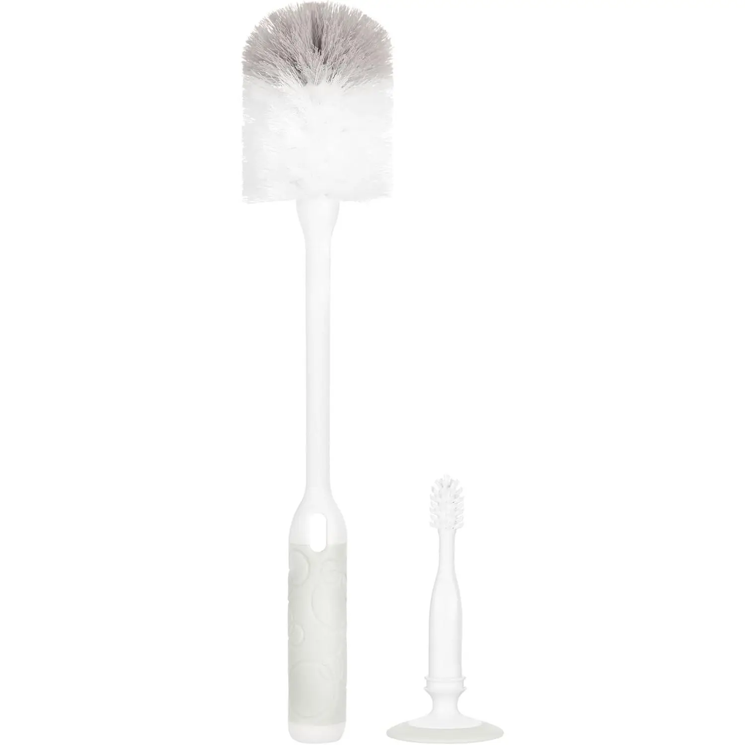 Deluxe Baby Bottle Cleaning Set Includes a Nipple Brush with Suction Cup, Oat