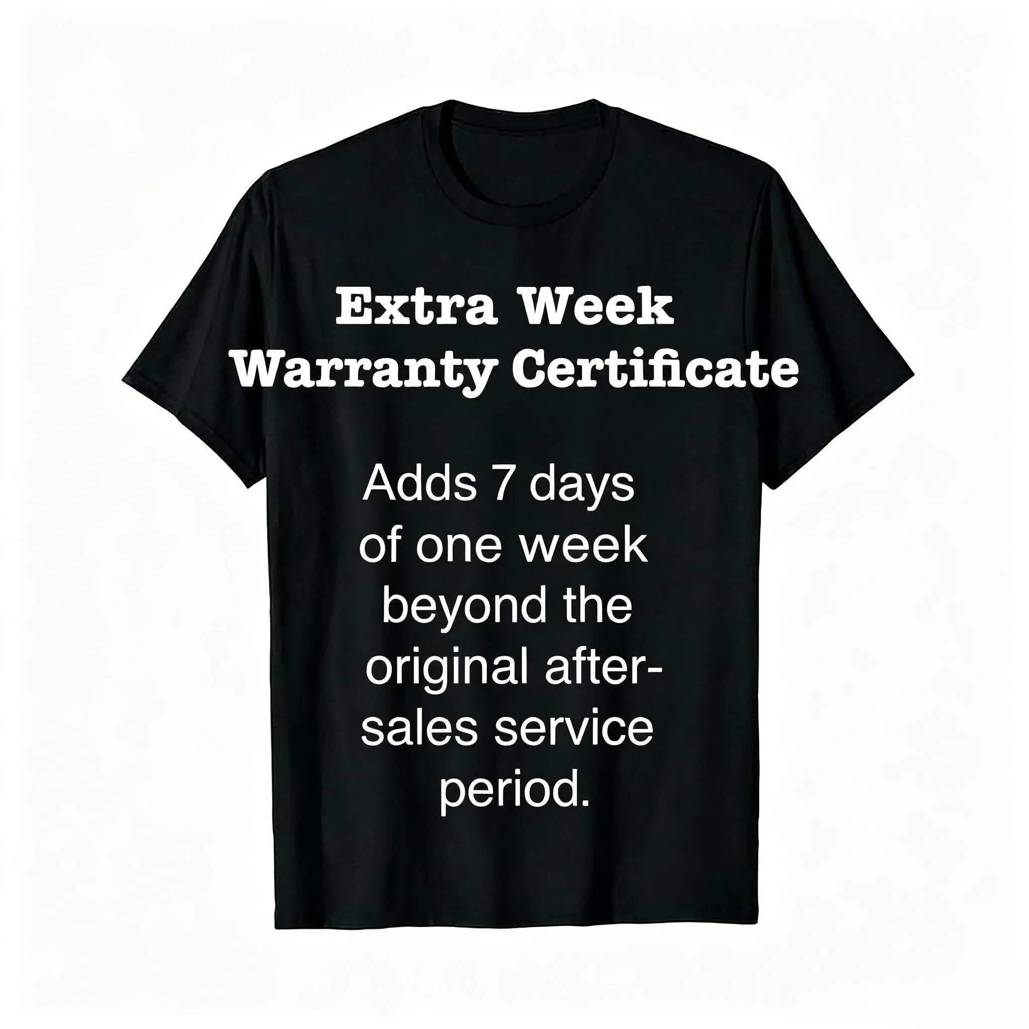 The Clout Closet Trendy T-shirt After-Sale Warranty Certificate 260622