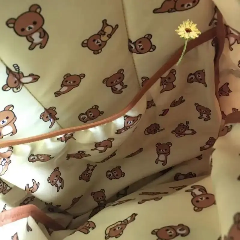Kawaii Bear Backpacks for School, Large Capacity Polyester Student Bookbag for Daily School Use, Cute Backpacks For School
