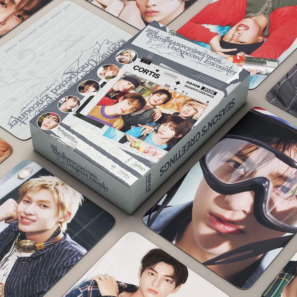 Cortis Small Card 2026 New Edition, 55 Pieces Cortis Photo Cards, Decorative Memorial Star Kpop Merchandise, Collectible Fan Items