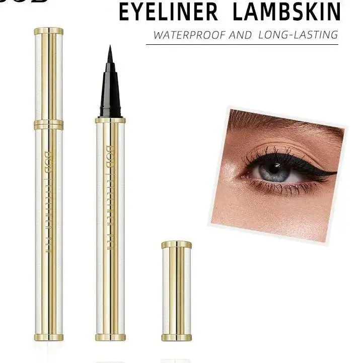 Waterproof Lambskin Eyeliner Pen – 24HR Smudge-Proof Liquid Eyeliner with Thick Tip, Long-Lasting Defined Eye Look, Easy Application for Beginners, Daily Makeup Essential