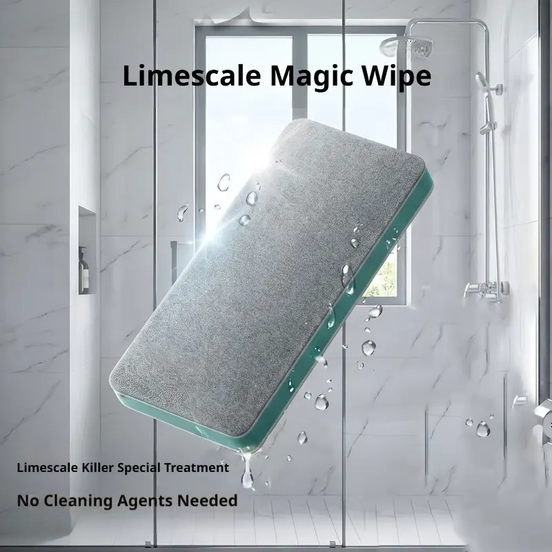 Glass scale magic cleaning brush 1/2/3pcs Home household bathroom mirror shower room ceramic tile strong removal of scale, water stains, dirt remover, Cleaner, multifunctional window glass cleaning tool