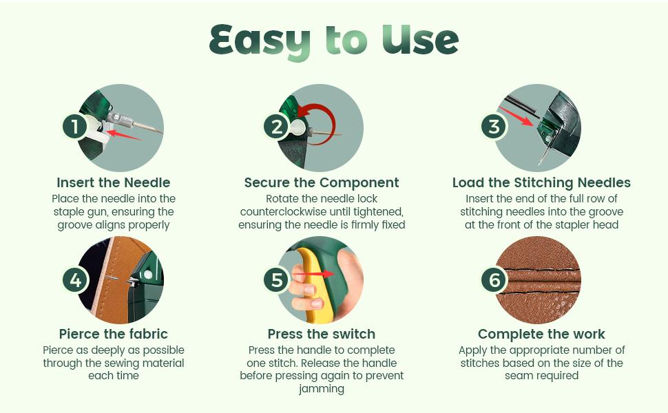 Tag Gun with 1 Needle, 2000 Black and White, Tagging Gun for Clothing Repair Quilting Hemming, Compact Sewing Tool Kit (Blue)