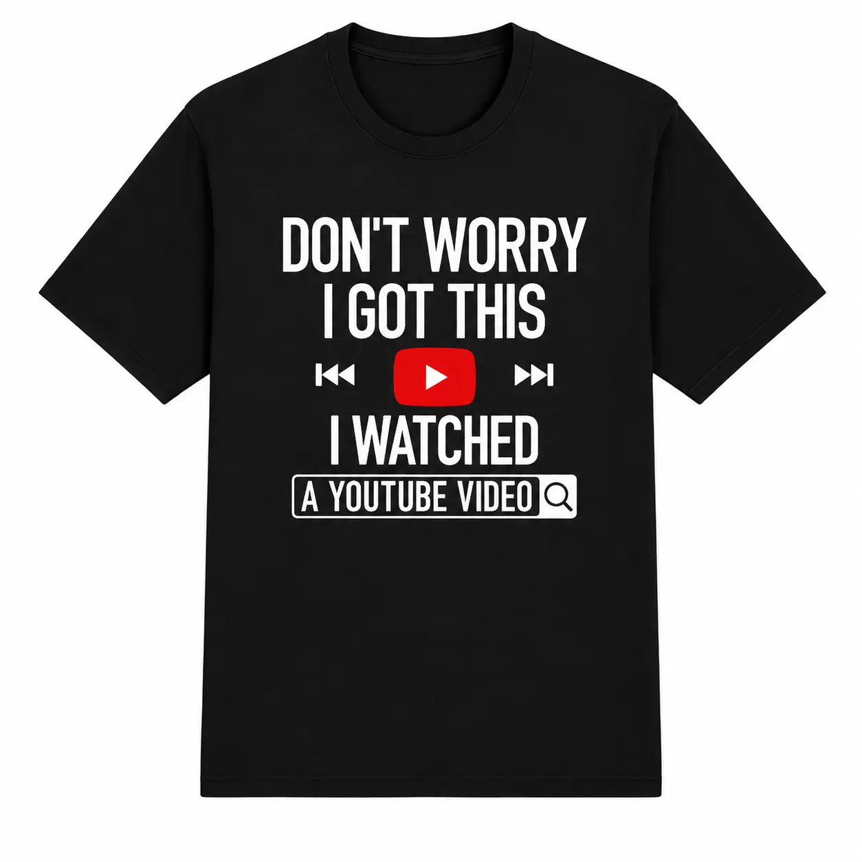 Men’s Classic Casual Loose Unisex Cotton Garment, Funny “Don’t Worry, I Got This” Meme Graphic Tee, DIY Garage Style Day Gift for Dad