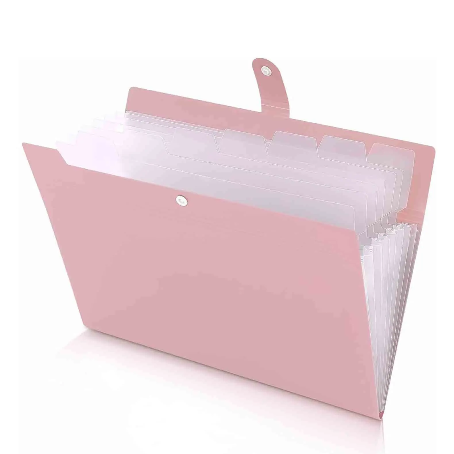 File Organizer, 12-Compartment A4 Folder, Multi Pocket Folder, Labeled Document Box, Ideal for Office, Home, School, Paper File Storage Solution