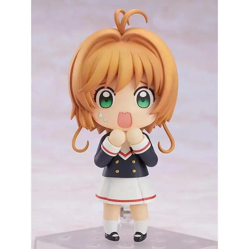 10cm Plastic Chibi Kinomoto Sakura Card Captor 918# Action Figure, Collectible Toy for Anime Fans, Christmas Gift for Hobbies Enthusiasts