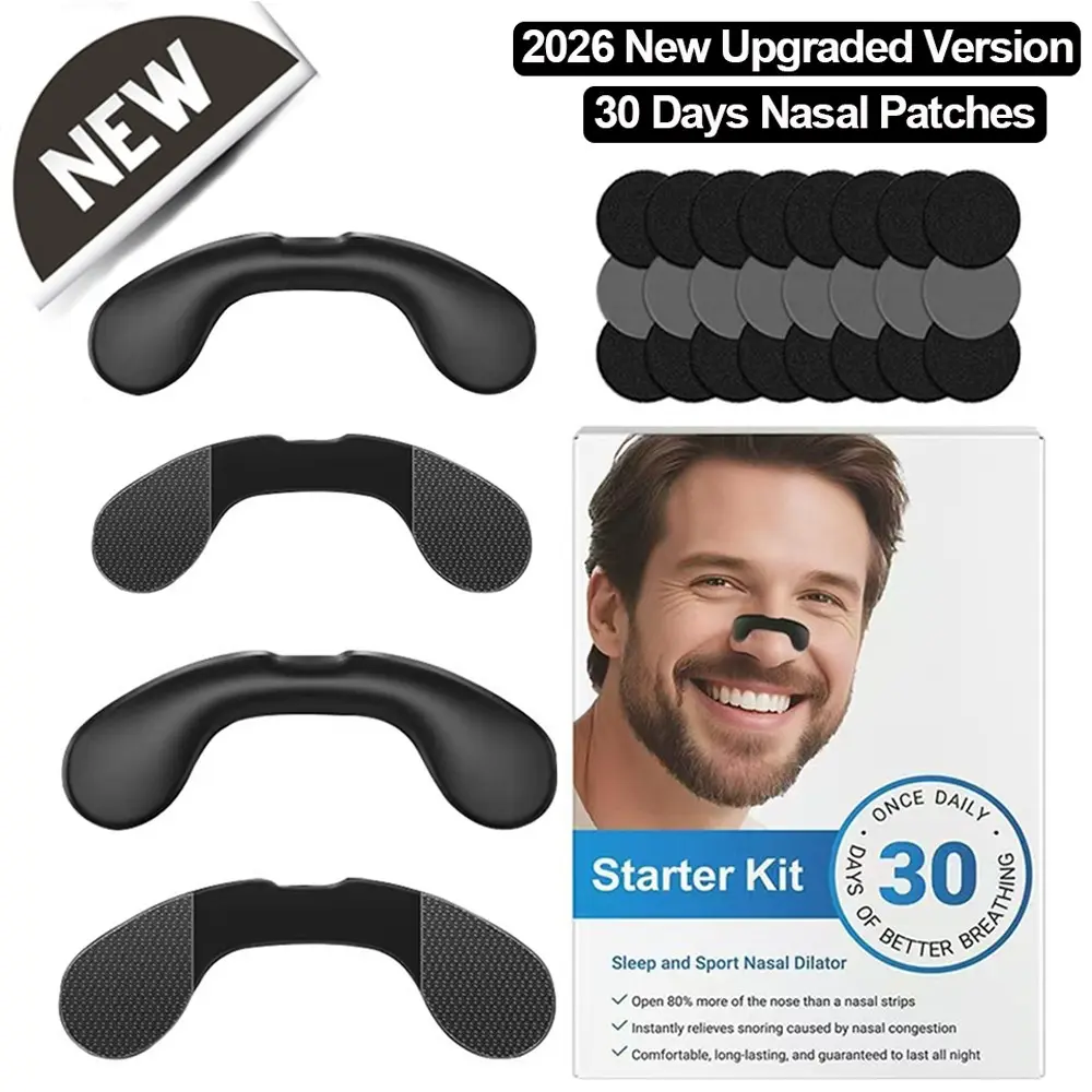 1 Set Snoring Care Set Contains Non-woven Fabric That Effectively Opens The Nasal Passage, Improves Breathing Efficiency, Gently Cleans The Nose, And Provides Daily Repair to Ensure Smooth Nasal Ventilation